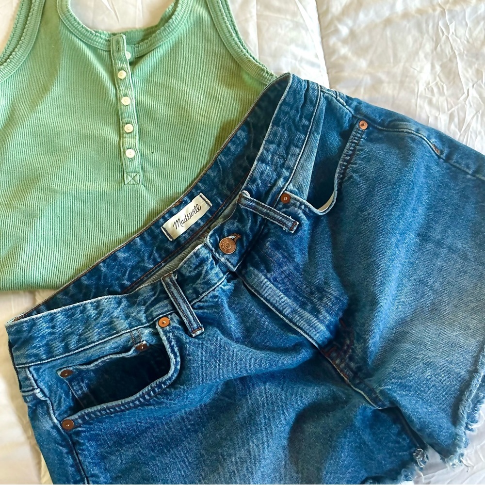 Madewell Casual Blue Denim Cutoff Shorts